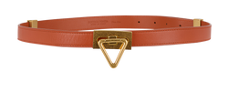 Bottega Veneta Belt 75cm, Leather, Orange,MII, 3*