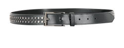 Burberry Stud Belt - Size 44, Leather, Black, 3*