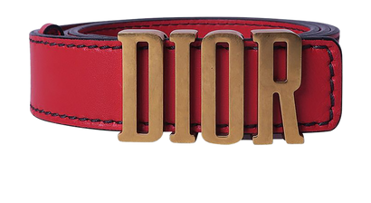 Dior D-Fence Belt, &pound;250, Accessories, Red, Leather, Front view