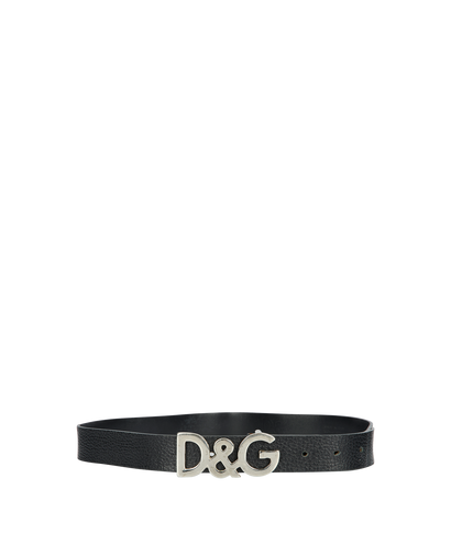 Dolce and Gabbana Logo Belt, front view