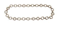 Chloe Crystals Chain Belt, Brass, Silver, MII, 2*