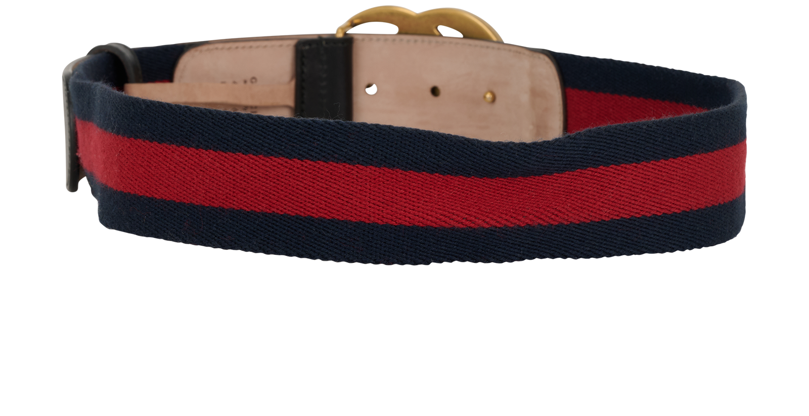 Gucci Marmont Web Belt, &pound;180, Accessories, Black/Blue/Red, Fabric/Leather, Back view