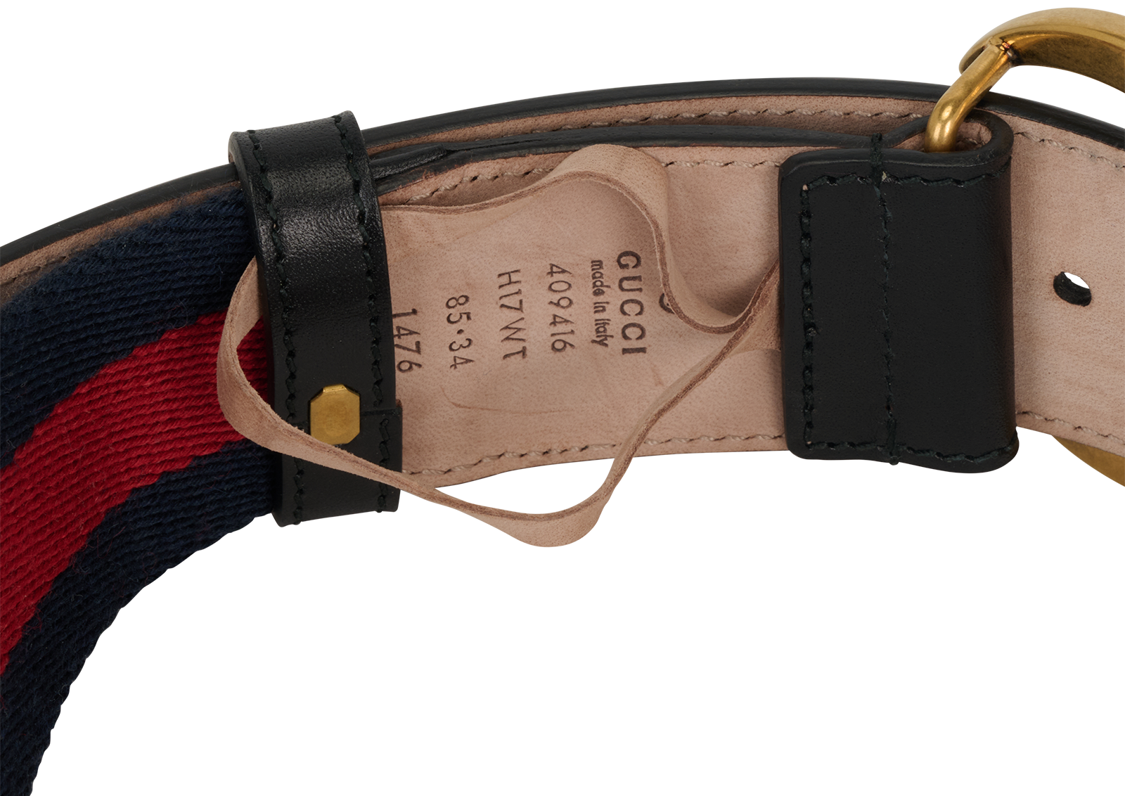 Gucci Marmont Web Belt, &pound;180, Accessories, Black/Blue/Red, Fabric/Leather, Other view