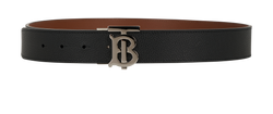 Burberry TB Reversible Belt, Leather, Black, 8043247, Sz85, DB, 2*