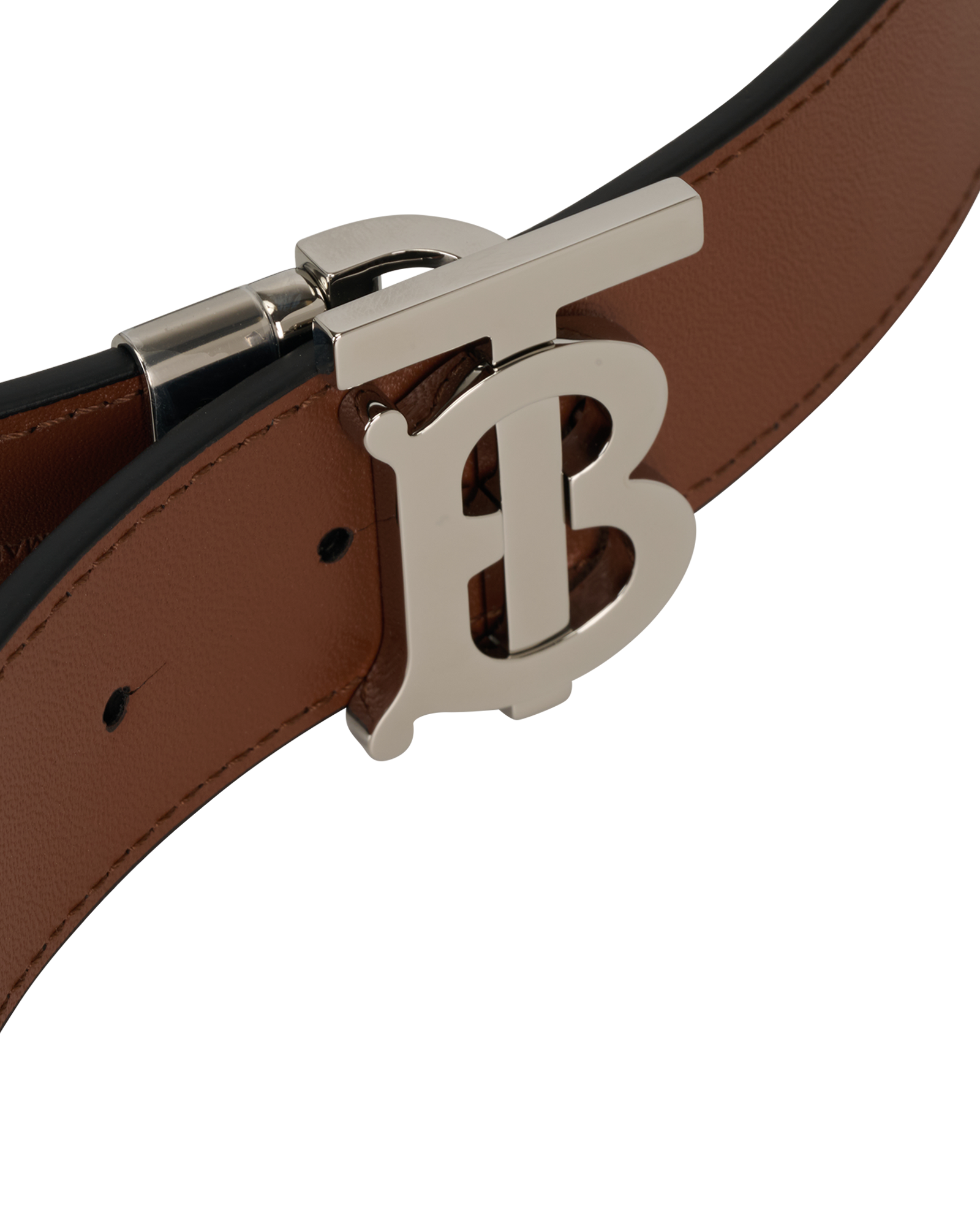 Burberry TB Reversible Belt, &pound;180, Accessories, Black, Leather, Other view