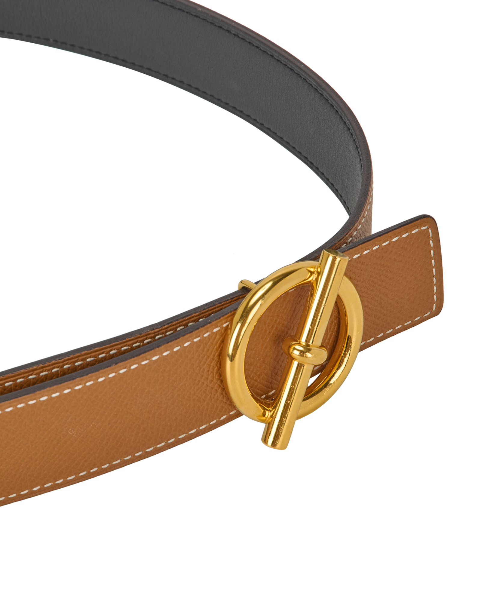 Hermes Reversible Glenan Belt, &pound;350, Accessories, Black/Tan, Leather, Other view