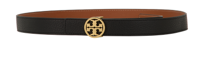 Tory Burch Miller Reversible Belt, &pound;120, Accessories, Black, Leather, Front view