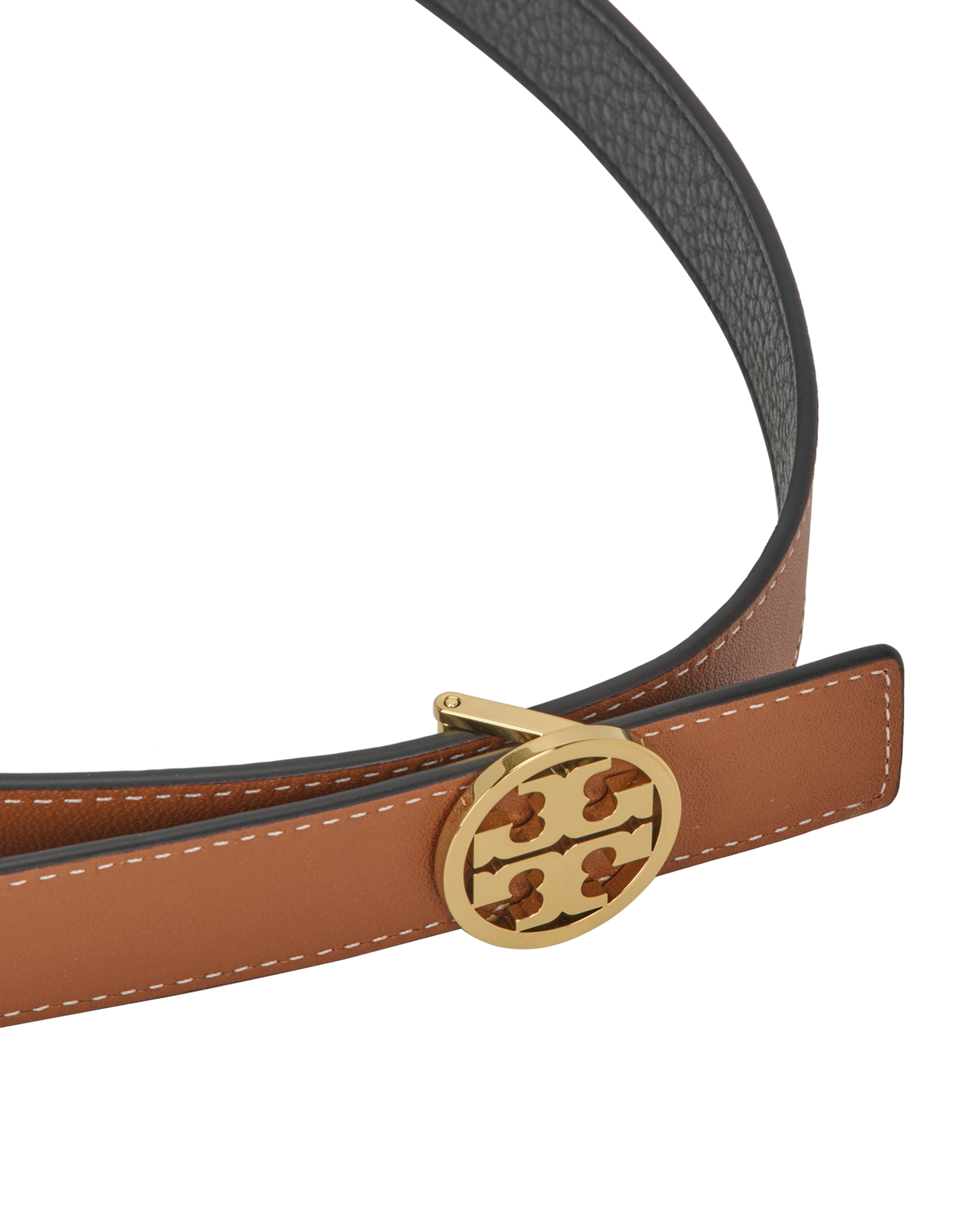 Tory Burch Miller Reversible Belt, &pound;120, Accessories, Black, Leather, Other view