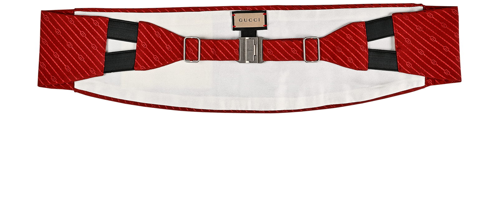 Gucci Cummerbund, &pound;195, Accessories, Red, Silk, Back view