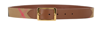Burberry Reversible Belt, &pound;160, Accessories, Brown, Leather, Front view