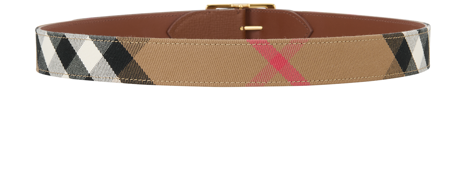 Burberry Reversible Belt, &pound;160, Accessories, Brown, Leather, Back view