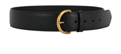 Gucci Belt, £150, Accessories, Black, Leather, Front view
