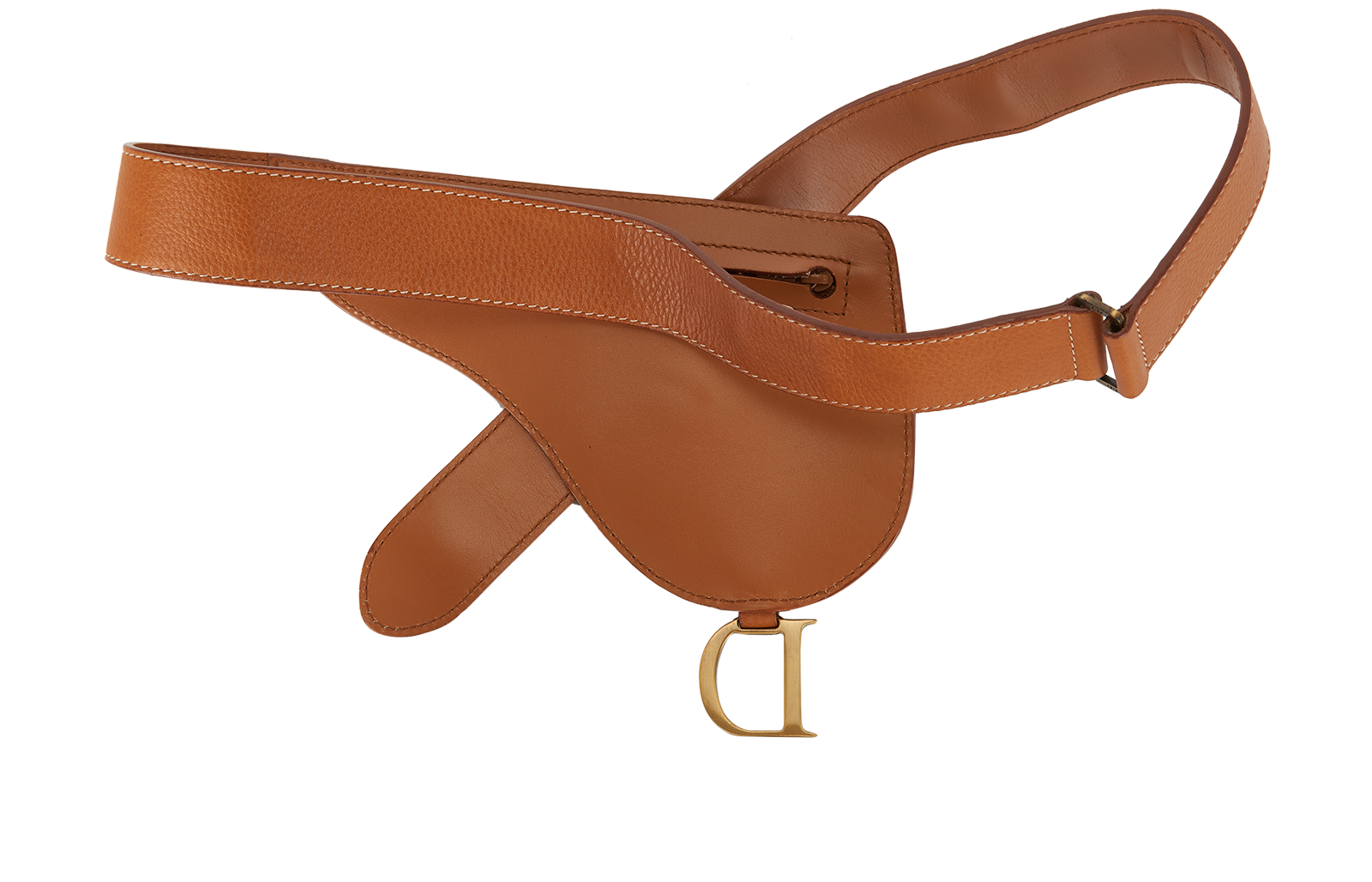 Christian Dior Saddle Belt, &pound;595, Accessories, Brown, Leather, Back view