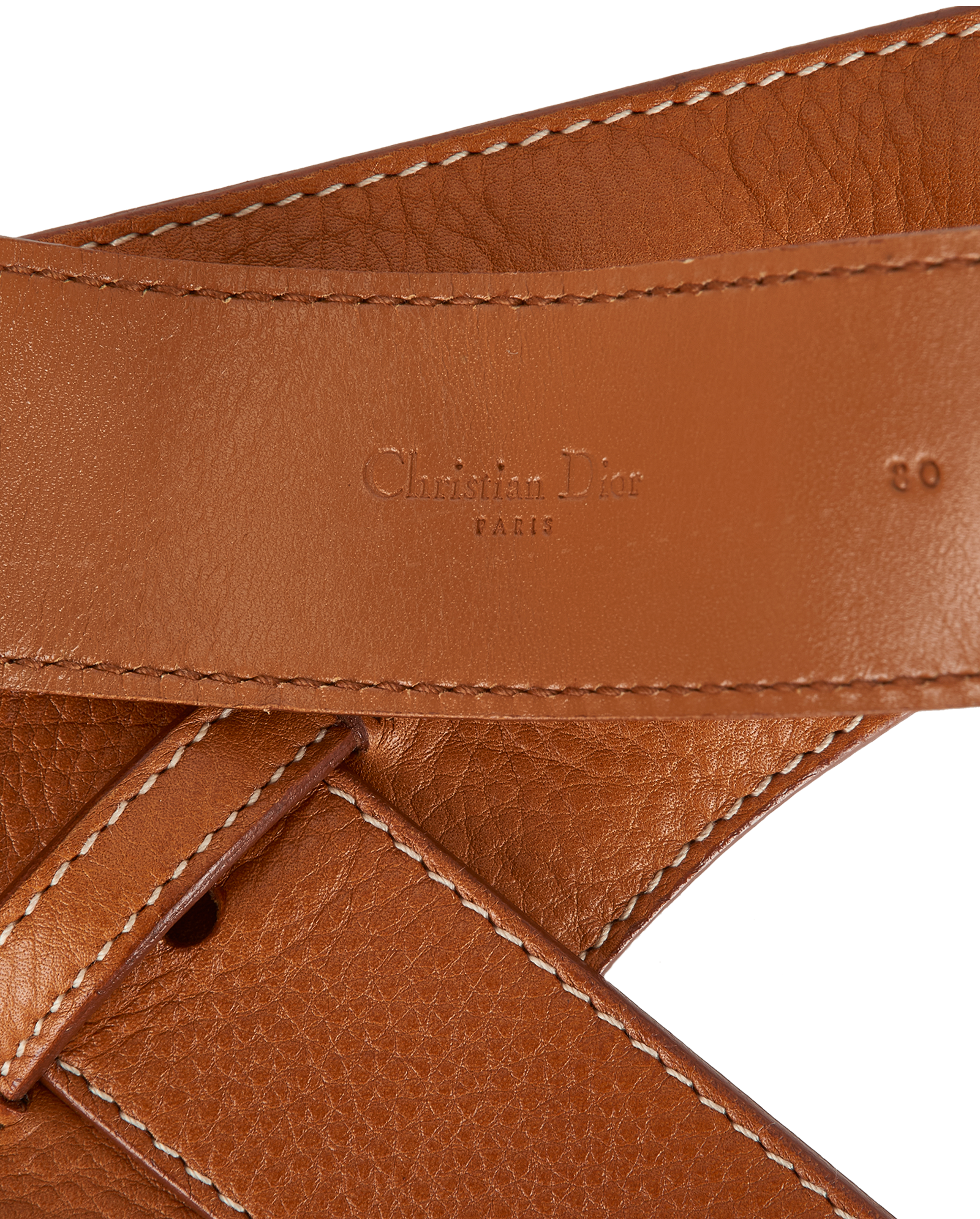 Christian Dior Saddle Belt, &pound;595, Accessories, Brown, Leather, Other view