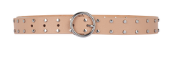 Jimmy Choo Studded Belt, Leather, Sz S, DB/B, 3*