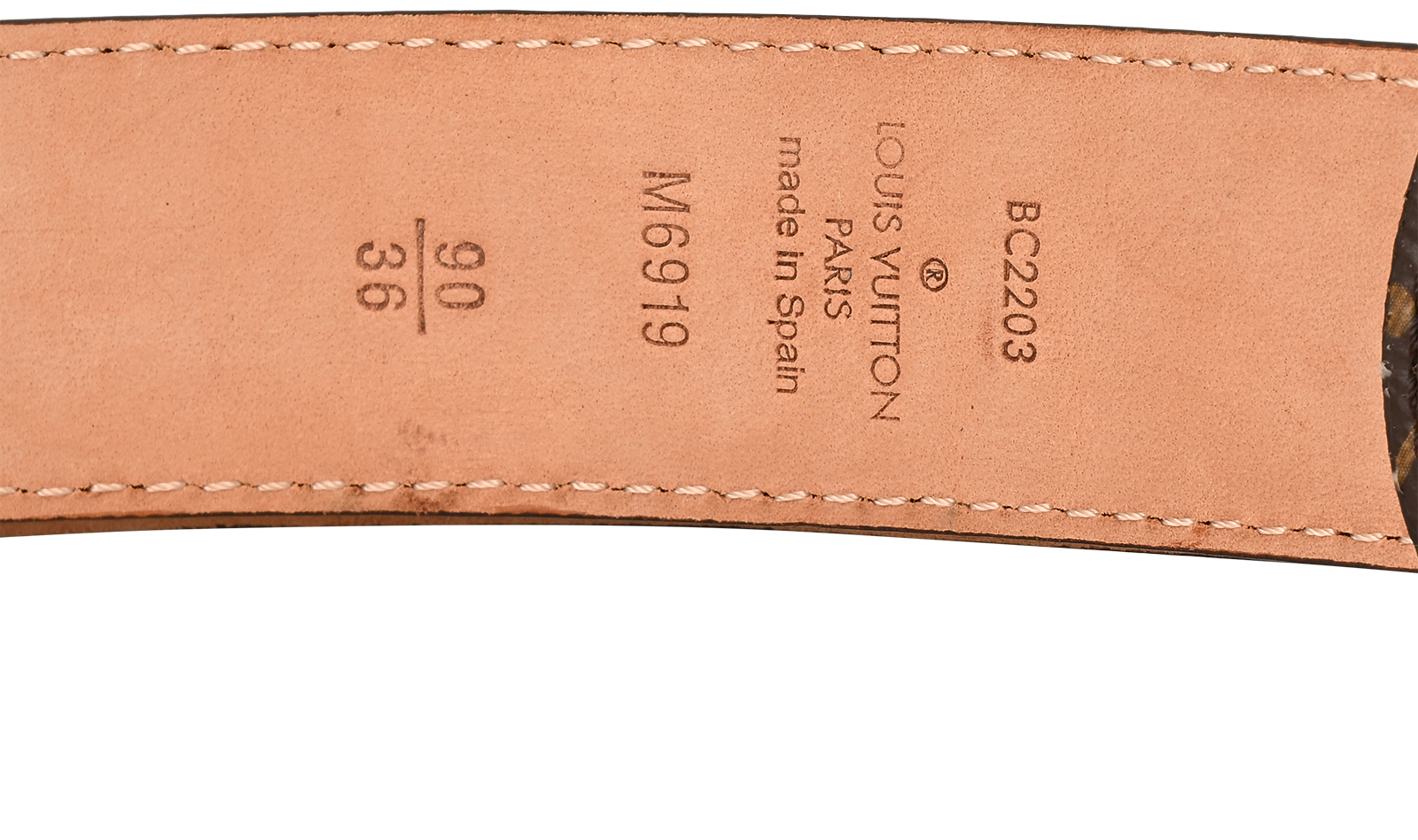 Louis Vuitton Belt, &pound;180, Accessories, Brown, Canvas, Other view