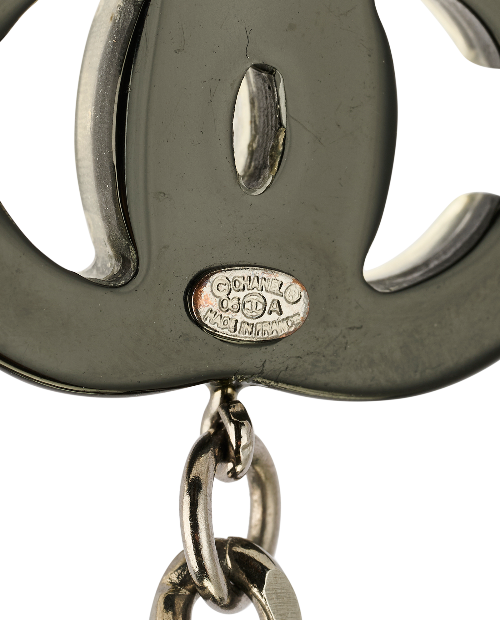 Chanel 06A Cross Chain Belt, &pound;595, Accessories, Grey, Brass, Other view