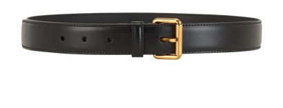 Gucci Belt, £180, Accessories, Black, Leather, Front view