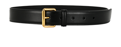 Gucci Buckle Belt, &pound;180, Accessories, Black, Leather, Front view
