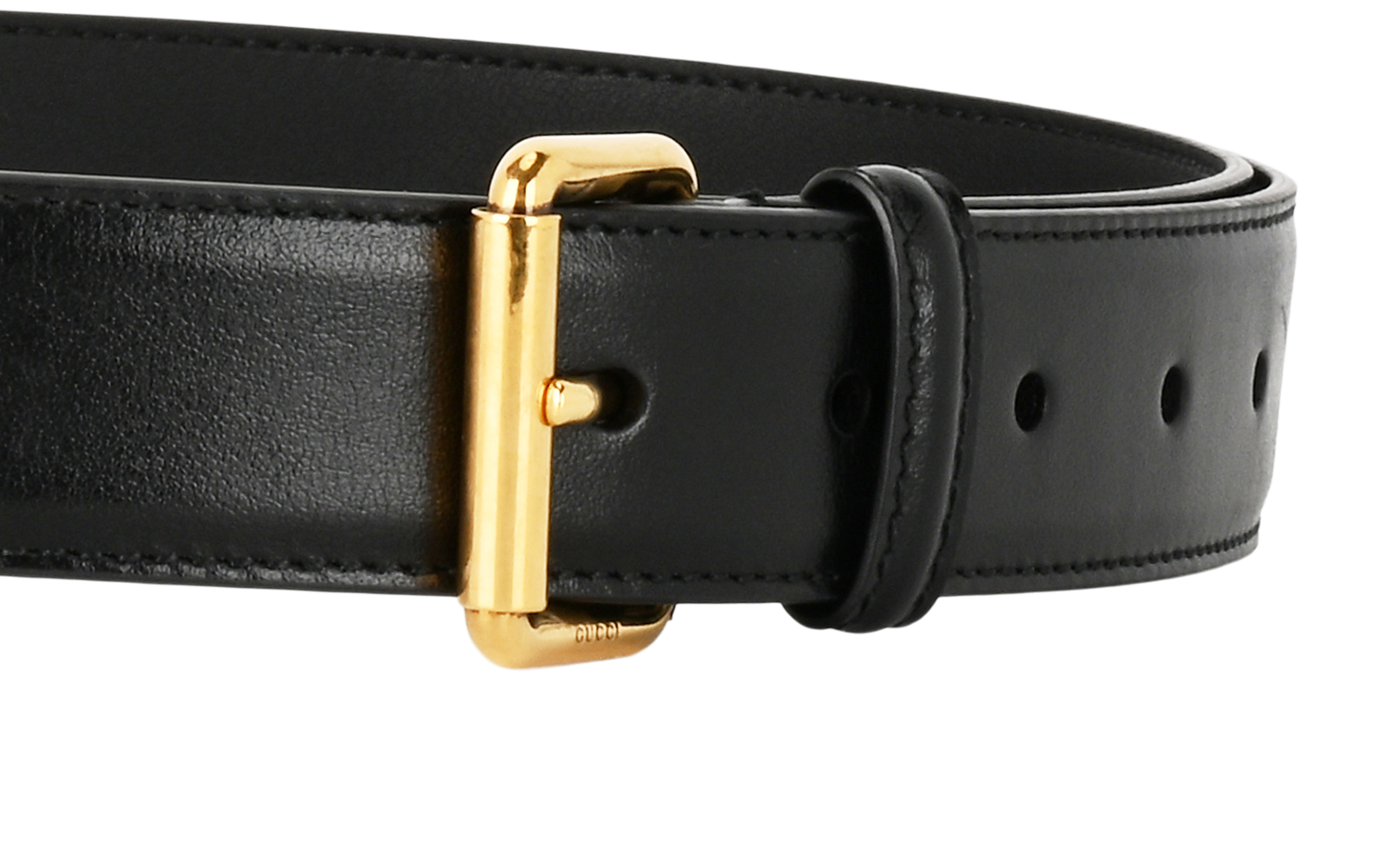 Gucci Buckle Belt, &pound;180, Accessories, Black, Leather, Other view