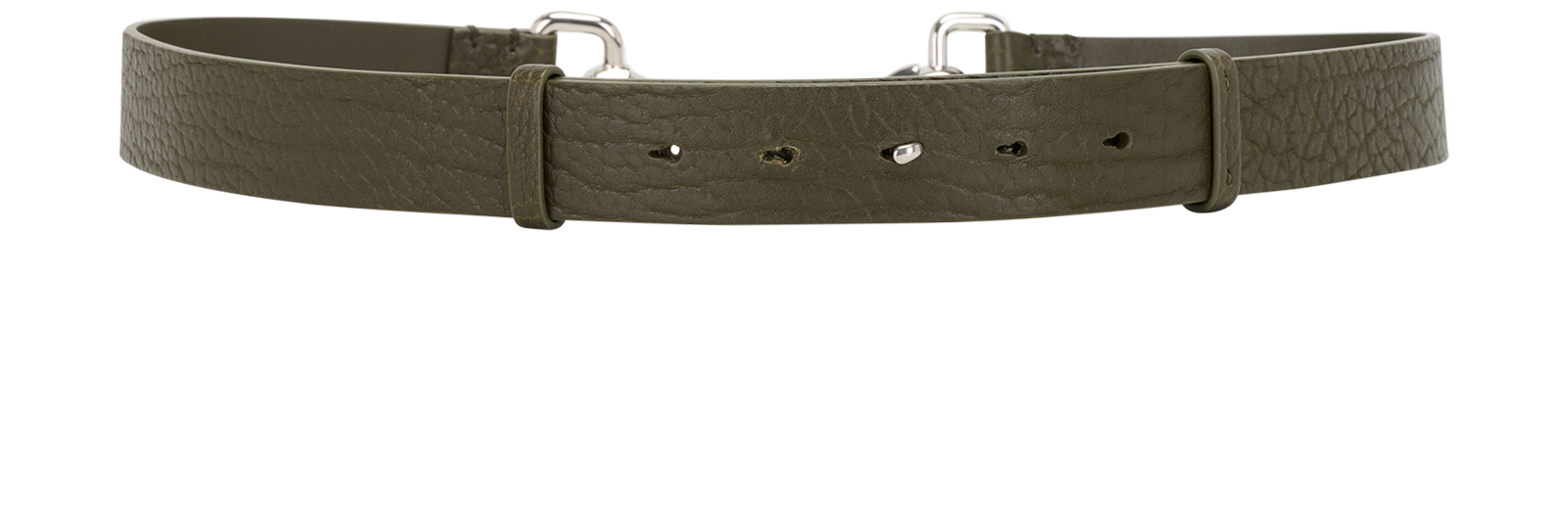 Burberry Adjustable Belt, &pound;180, Accessories, Khaki, Leather, Back view