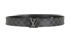 Louis Vuitton Initials Reversible Belt, £280, Accessories, Black/Grey, Canvas/Leather, Front view