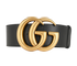 Gucci Marmont Wide Belt, &pound;280, Accessories, Black, Leather, Front view