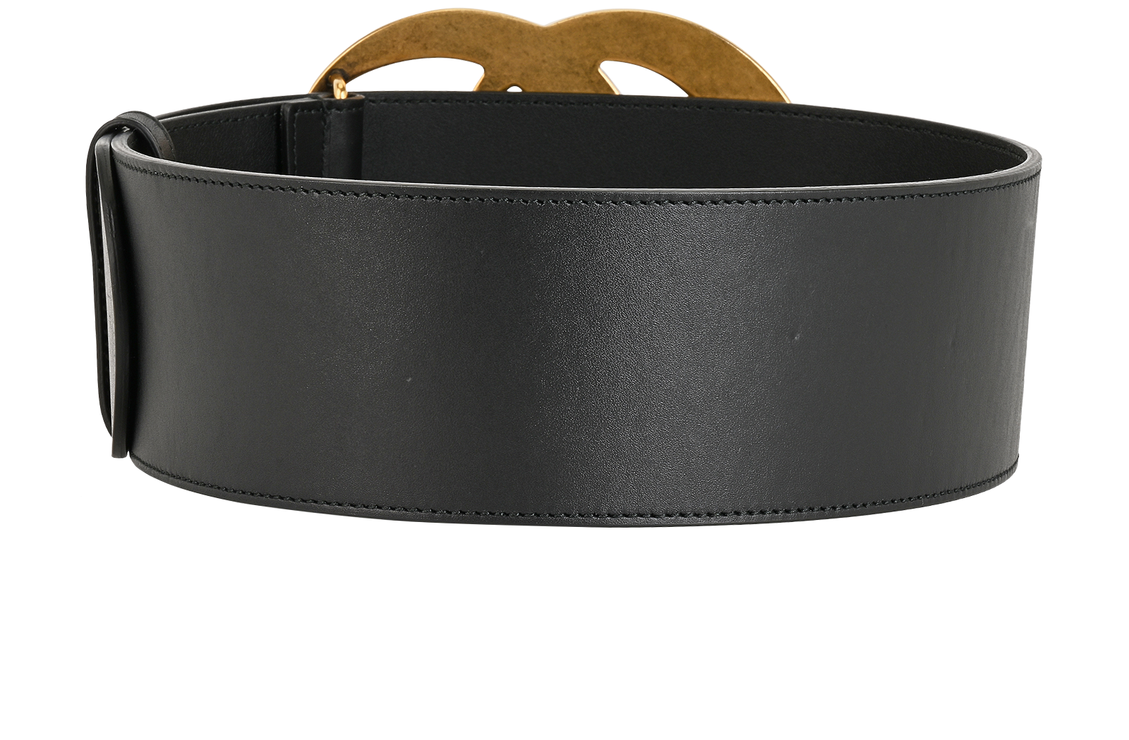 Gucci Marmont Wide Belt, &pound;280, Accessories, Black, Leather, Back view