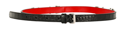 Christian Louboutin Morsetto Belt, &pound;250, Accessories, Black, Leather, Front view