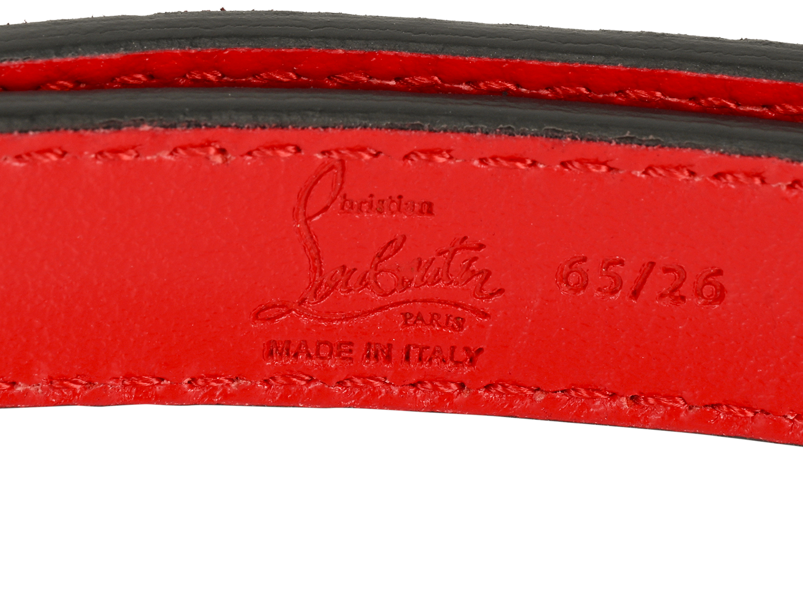 Christian Louboutin Morsetto Belt, &pound;250, Accessories, Black, Leather, Other view