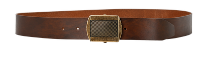 Burberry Pink Buckle Belt, £250, Accessories, Brown, Leather, Front view