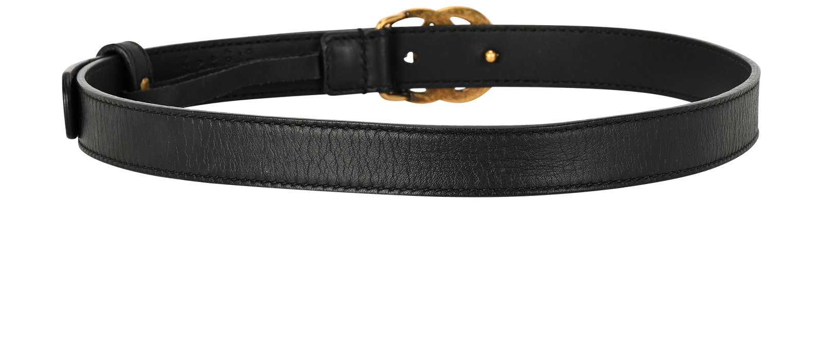 Gucci Marmont Slim Belt, &pound;210, Accessories, Black, Leather, Back view