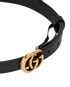 Gucci Marmont Slim Belt, &pound;210, Accessories, Black, Leather, Other view