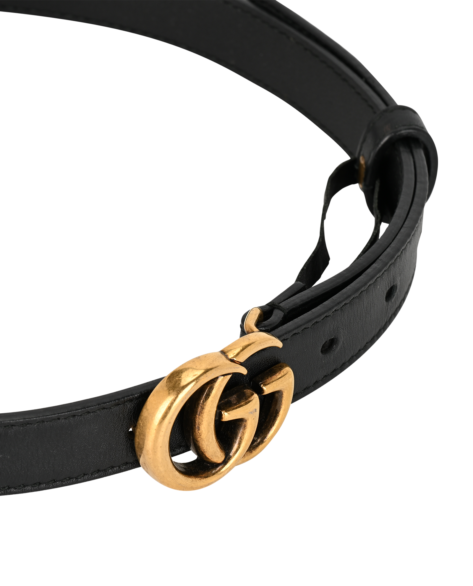 Gucci Marmont Slim Belt, &pound;210, Accessories, Black, Leather, Other view