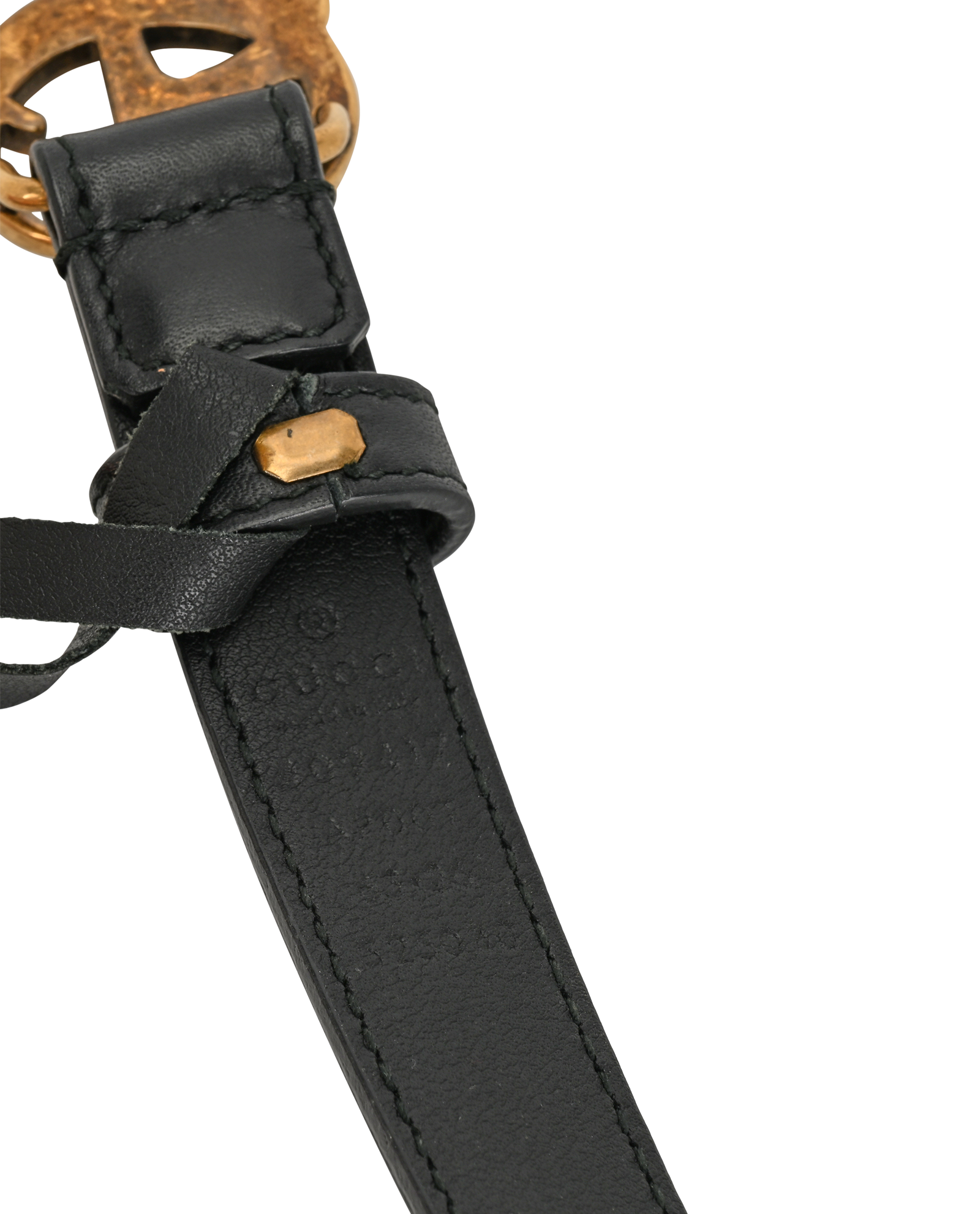 Gucci Marmont Slim Belt, &pound;210, Accessories, Black, Leather, Other view