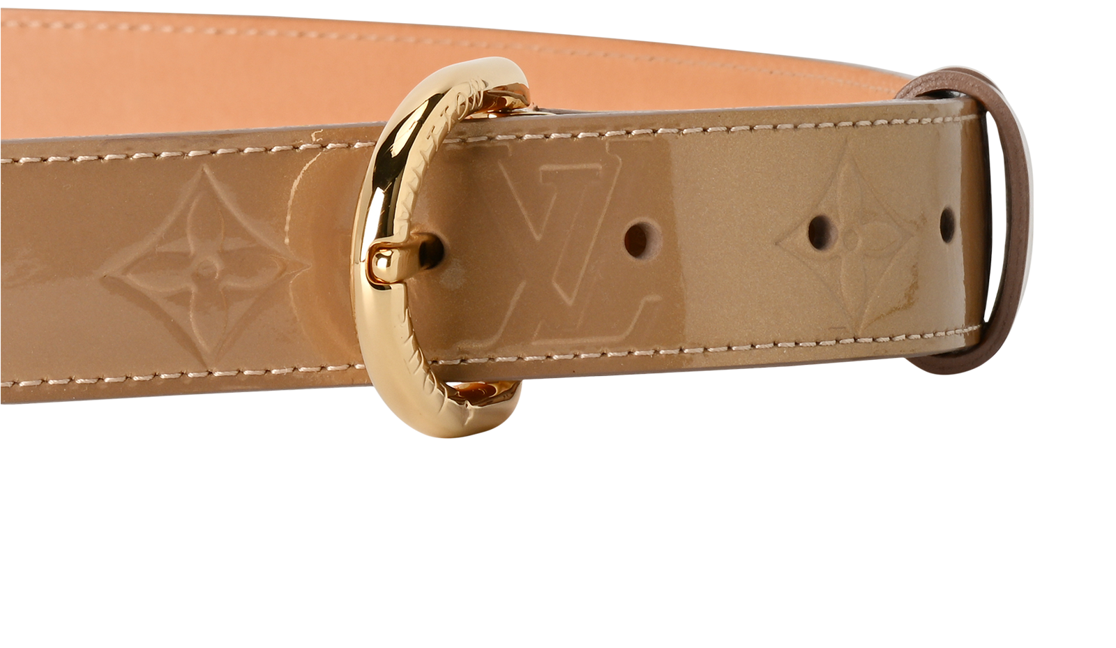 Louis Vuitton Belt, &pound;225, Accessories, Gold, Patent Leather, Other view