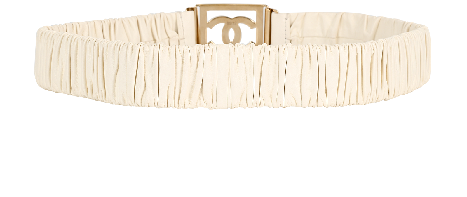 Chanel B23C CC Belt, &pound;395, Accessories, Silver/White, Leather, Back view