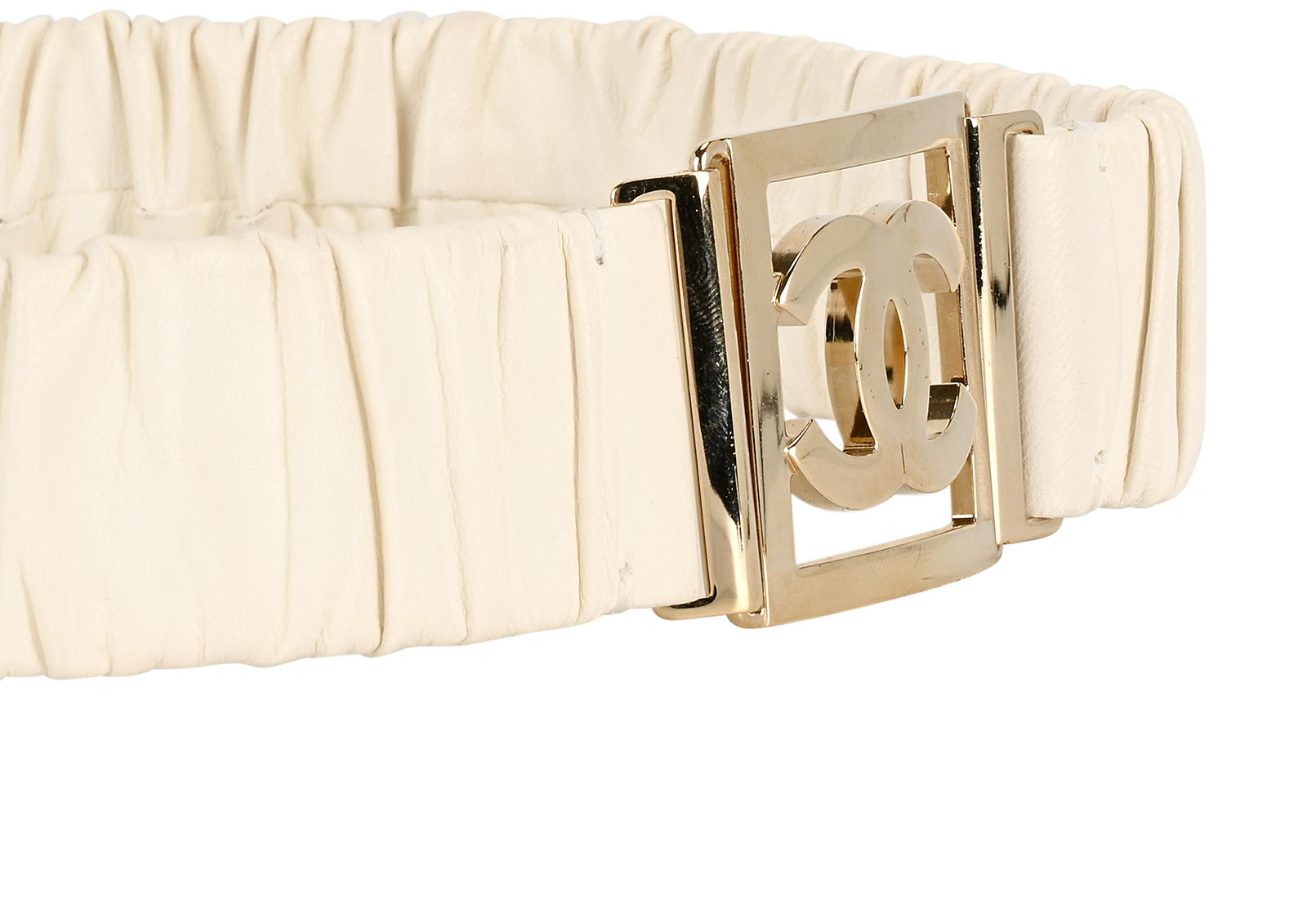 Chanel B23C CC Belt, &pound;395, Accessories, Silver/White, Leather, Other view
