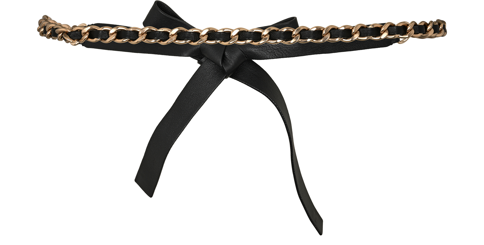 Chanel B20C Chain Belt, &pound;450, Accessories, Black, Leather, Back view