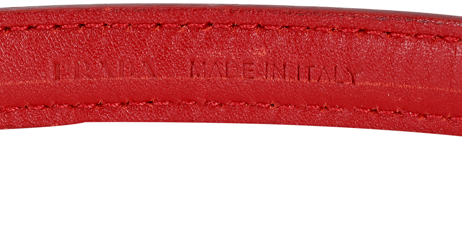 Prada Thin Bow Belt, &pound;95, Accessories, Red, Patent Leather, Other view