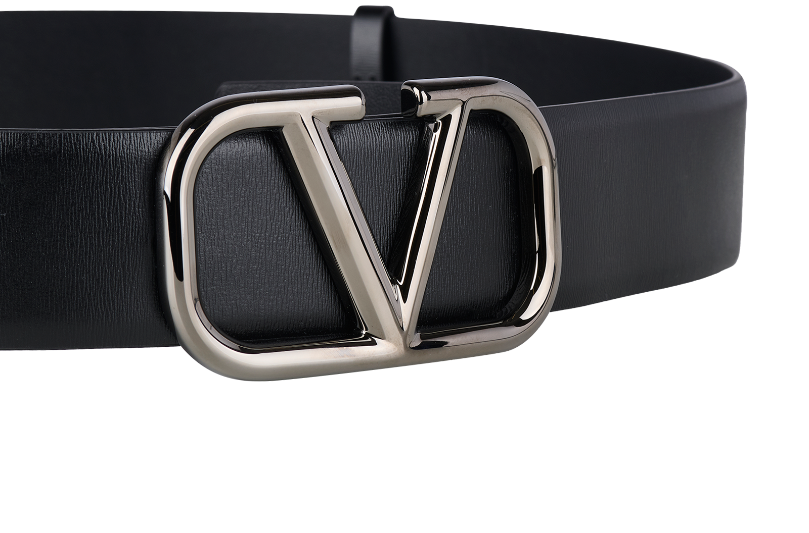 Valentino VLogo Belt, &pound;220, Accessories, Black, Leather, Other view