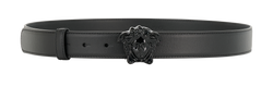 Versace Medusa Belt, Leather, Black, DVT2, Sz90, 2*