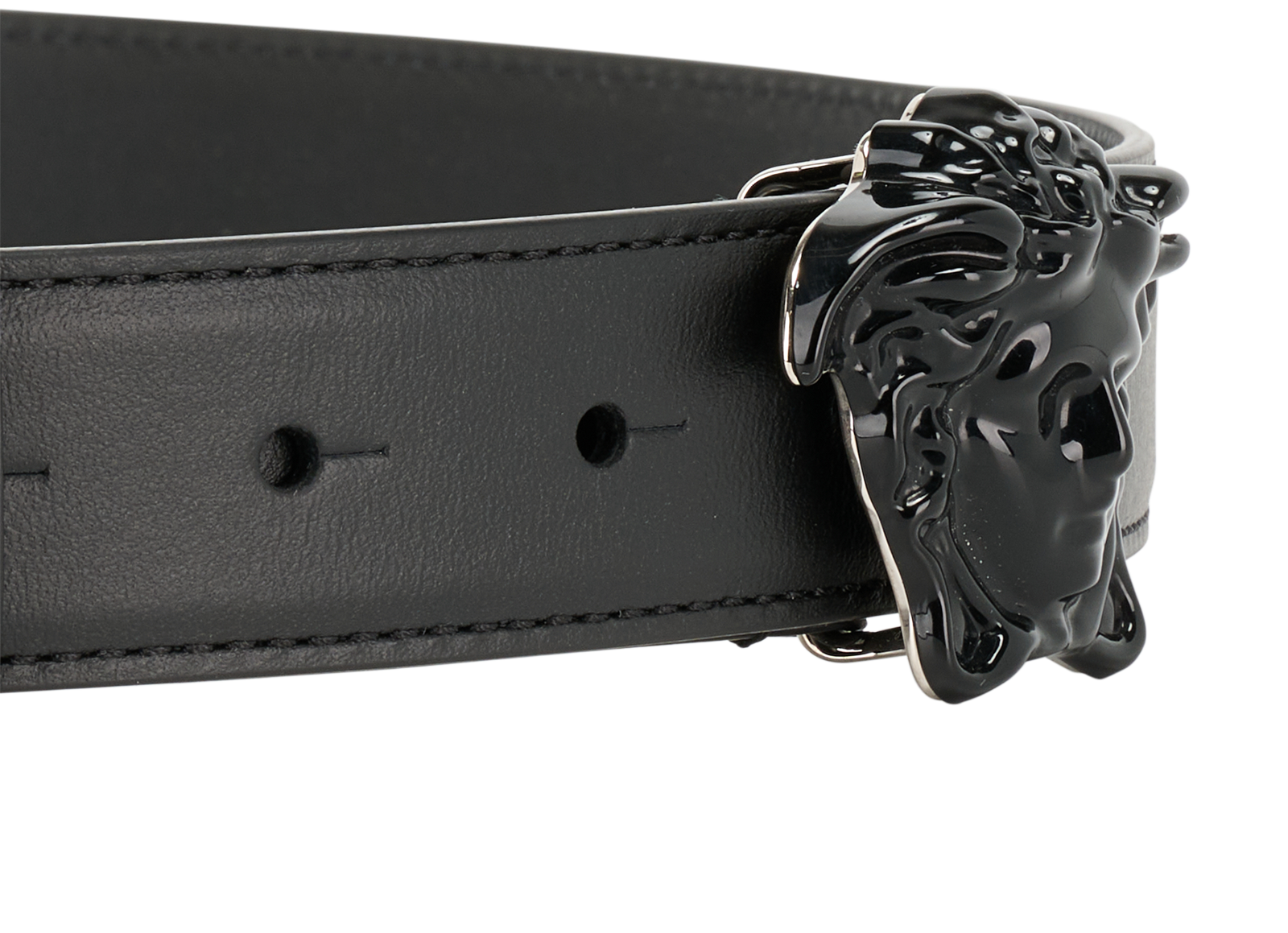 Versace Medusa Belt, &pound;150, Accessories, Black, Leather, Other view