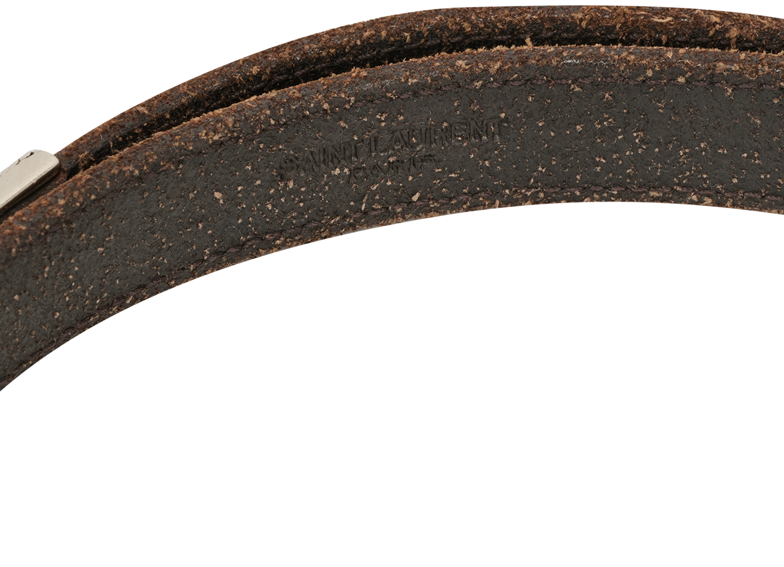 Saint Laurent Western Buckle Belt, &pound;190, Accessories, Brown, Leather, Other view