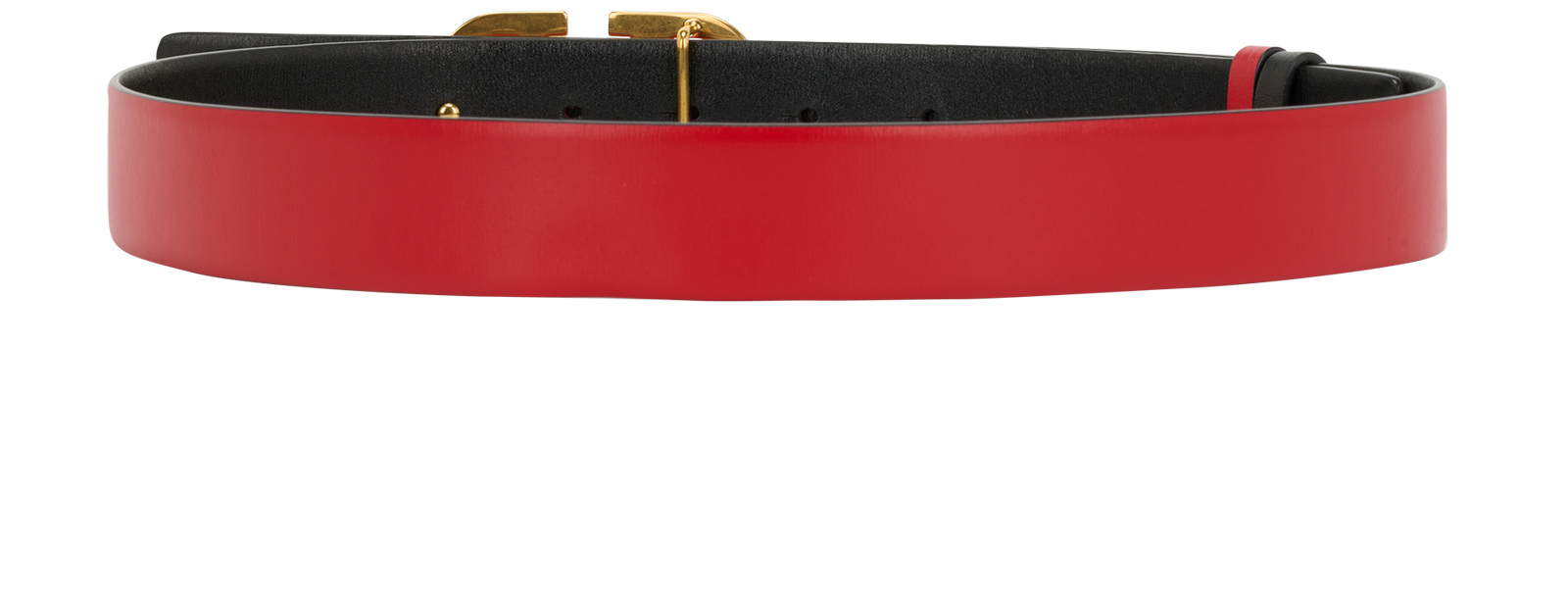 Valentino V-Logo Reversible Belt, &pound;220, Accessories, Black, Leather, Other view