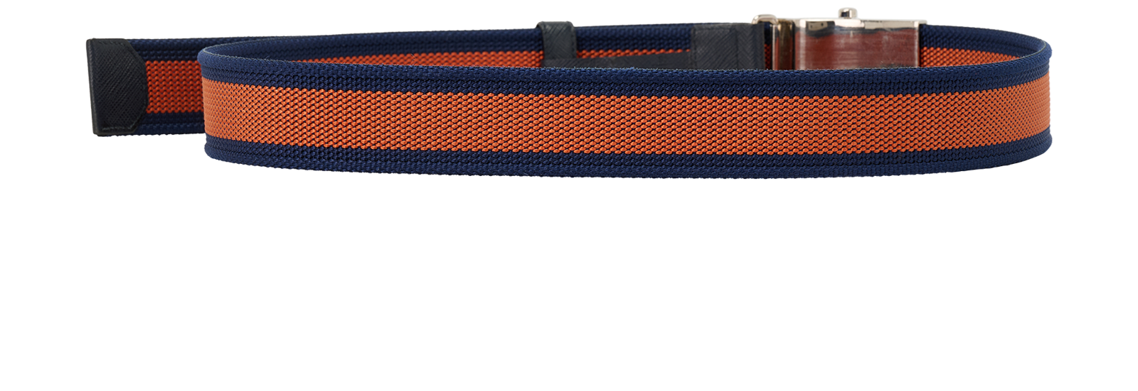 Prada Adjustable Belt, &pound;90, Accessories, Blue/Orange, Canvas, Back view