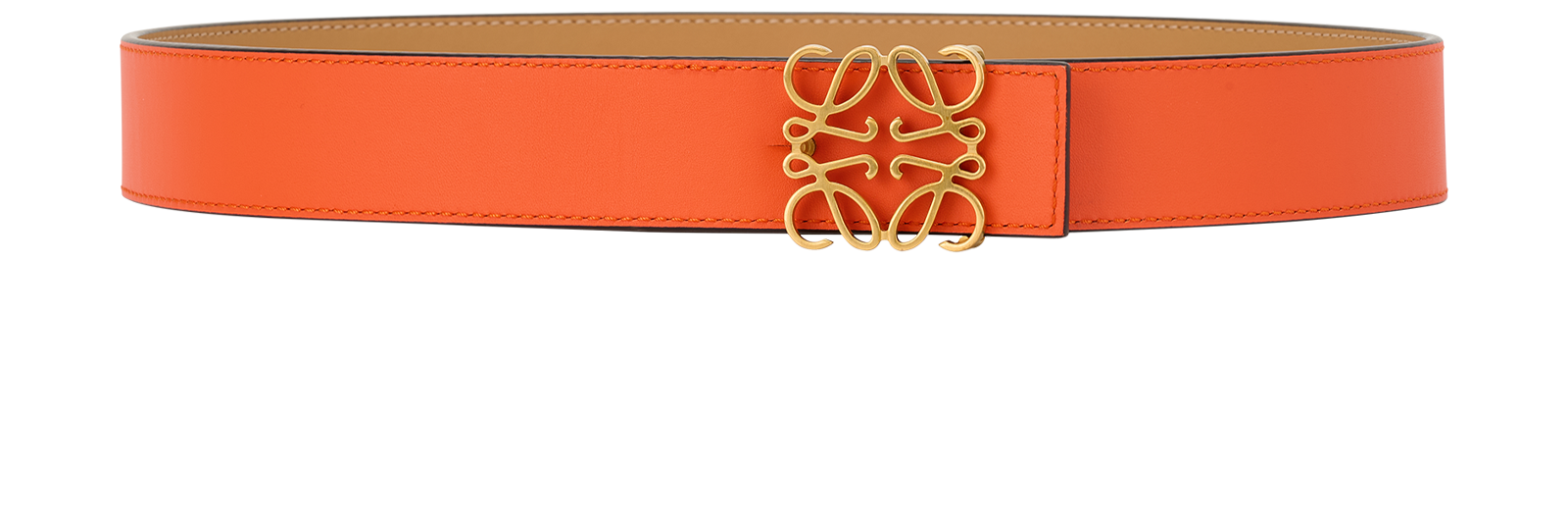 Loewe Anagram Reversible Belt, &pound;275, Accessories, Orange/Tan, Leather, Other view