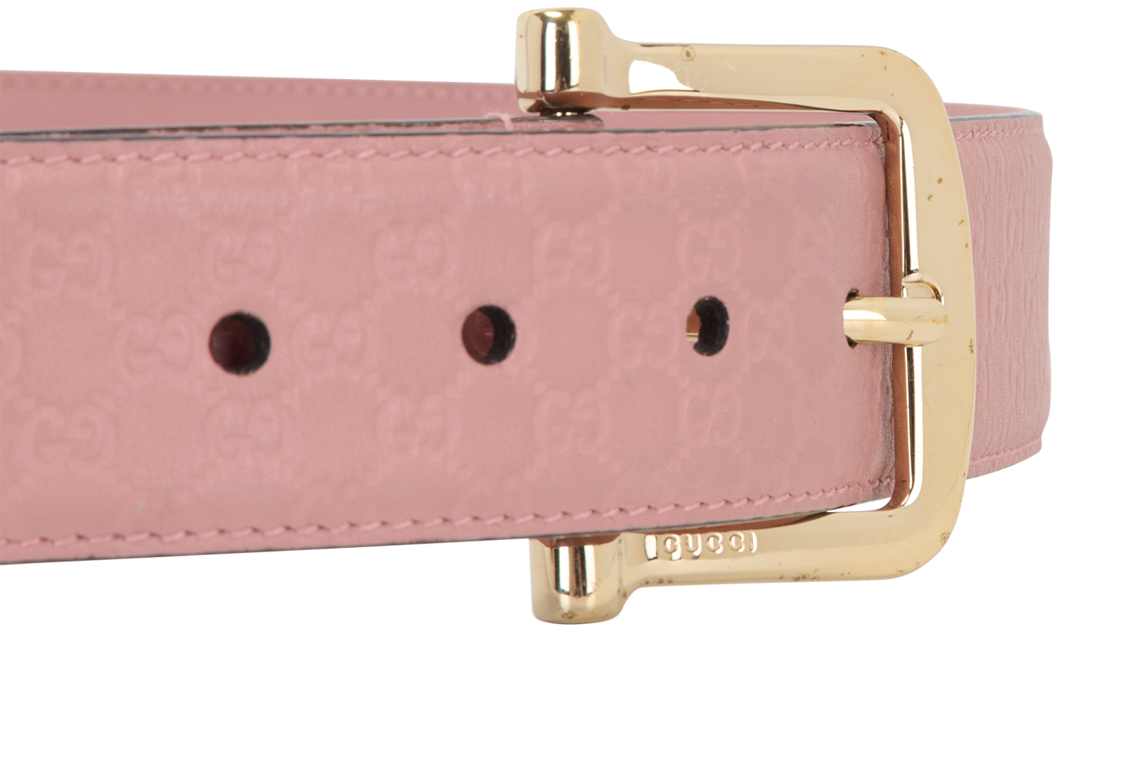 Gucci Guccissima Belt, &pound;130, Accessories, Pink, Leather, Other view