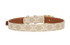 Celine Triomphe Belt, &pound;275, Accessories, Beige/White, Canvas, Back view