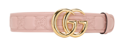 Gucci GG Marmont Quilted Belt, Leather, Pink, 65cm, MII, 3*